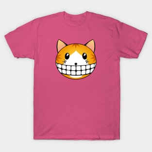 Cute Ginger Tuxie Kitty with Big Smile T-Shirt